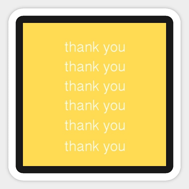 thank you Sticker by wizd0m1